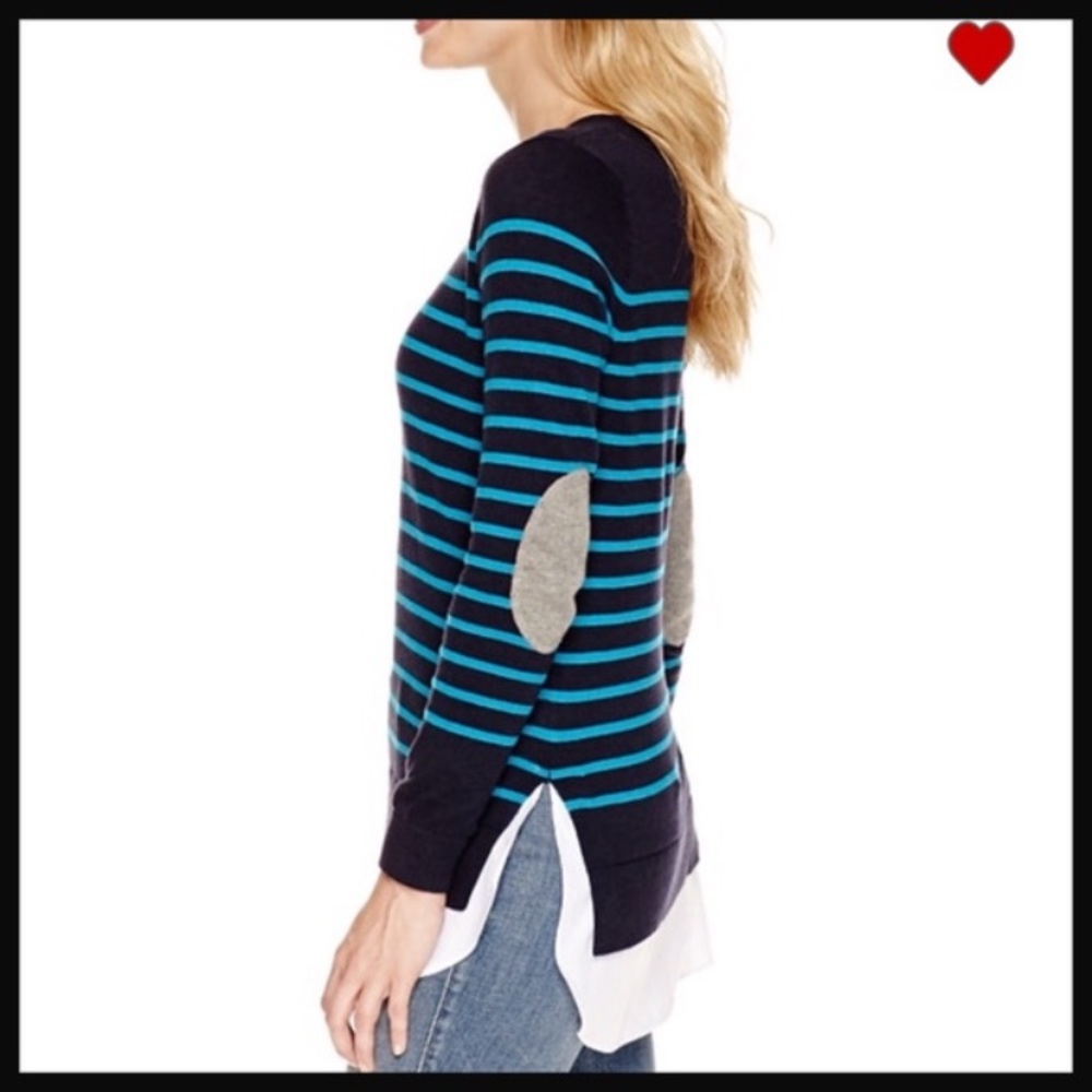 Split hem layered sweater NWT